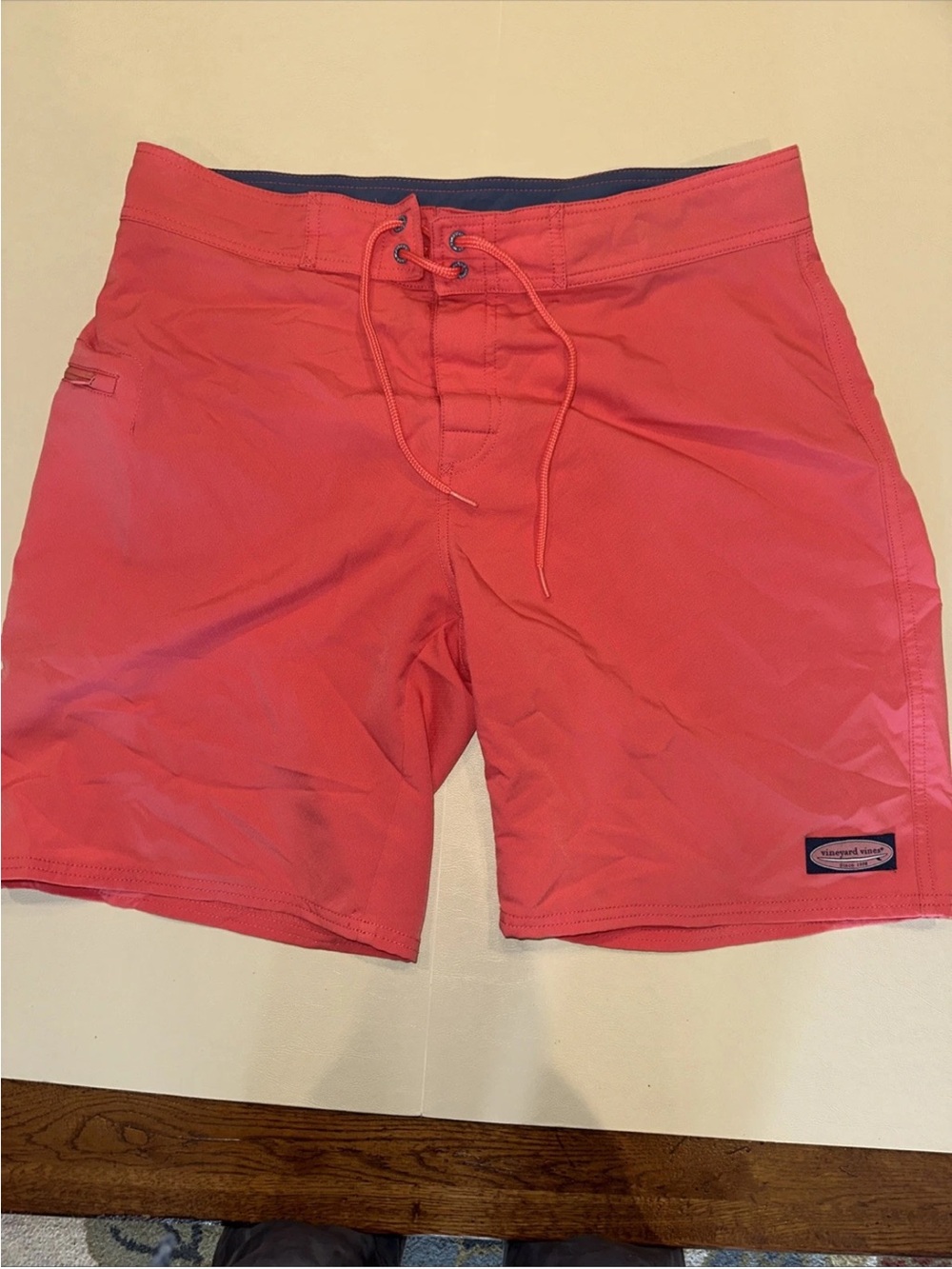 Vineyard Vines Board Shorts Mens 34 Pink Swim Trunk Performance Stretch